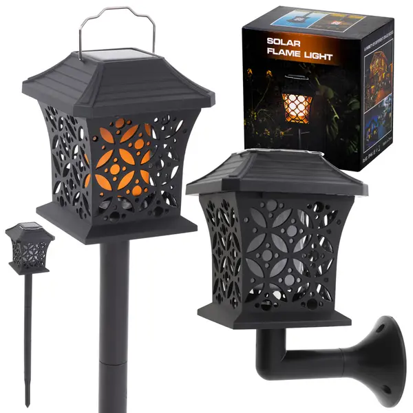 Lampa solara de exterior COMBO cu 12 LED-uri cu posibilitate de montaj la sol sau pe perete
