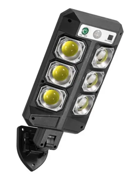 Lampa solara LED 3 moduri iluminare Senzor miscare Telecomanda Negru SH 804B