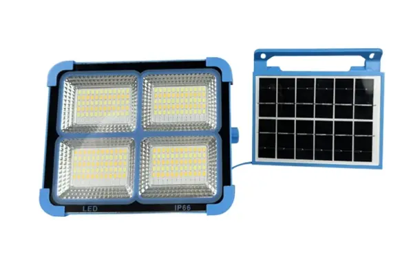 Lampa solara portabila camping si pescuit 288 LED 100W multiple moduri de Lumina functie Power Bank