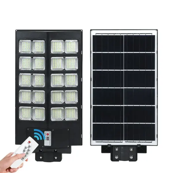 Lampa solara stradala 600W/800W/1000W, Telecomanda, suport metalic