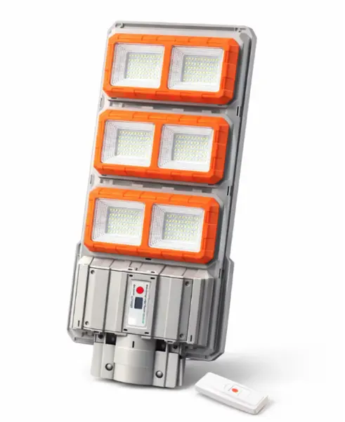 Lampa solara stradala premium LED 3000W IP66 puternica 6 casete