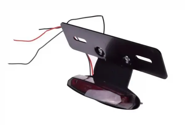 Lampa spate moto, Led, prindere sub carena aripa, culoare negru