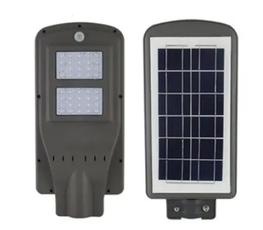 Lampa stradala cu leduri 40 w, panou solar, senzor de noapte/zi