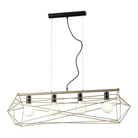 Lampă suspendată ABRAXAS 4L - Gold