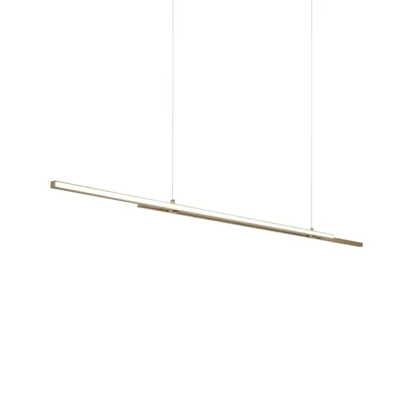 Lampa suspendata BERLUTO DOUBLE 150CM - Brass