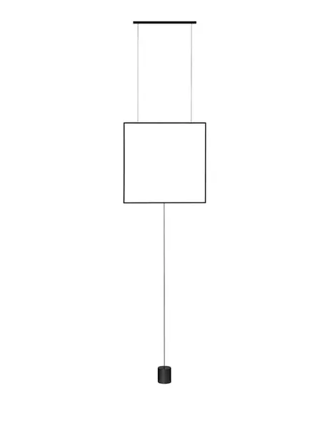 Lampa suspendata DAHLIA - 60cm / Negru