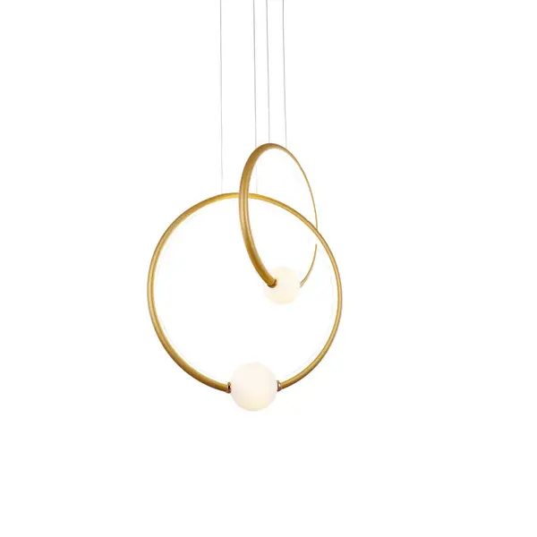 Lampa suspendata dimabila LIV - Alb/Gold
