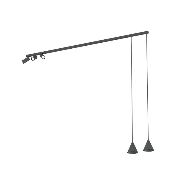 Lampa suspendata DOVEL LINE LONG - Negru