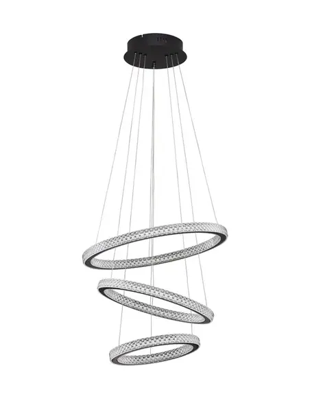 Lampa suspendata GINEVRA TRIO - Negru