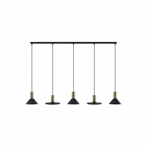 Lampă suspendată HERMANO 5L - Negru