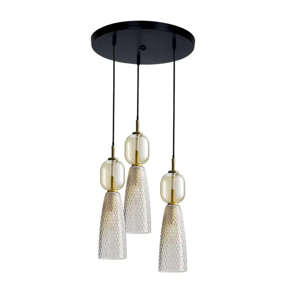 Lampa suspendata IRENI ROUND ANTIQUE BRASS - Default Title