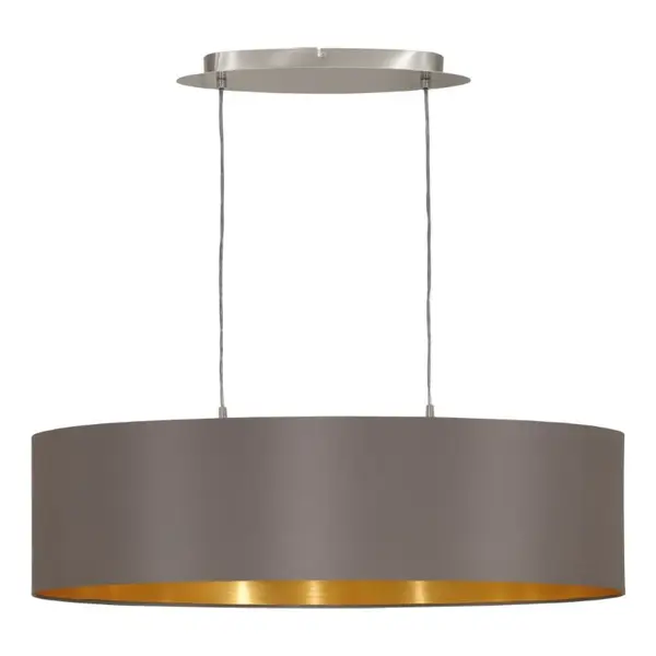 Lampă suspendată MASERLO 2L BROWN - Maro