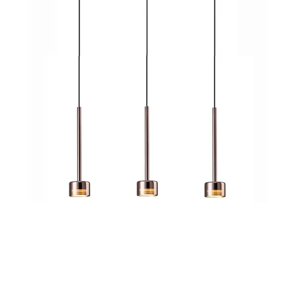 Lampa suspendata NASKOV LINIAR 3L - Cupru