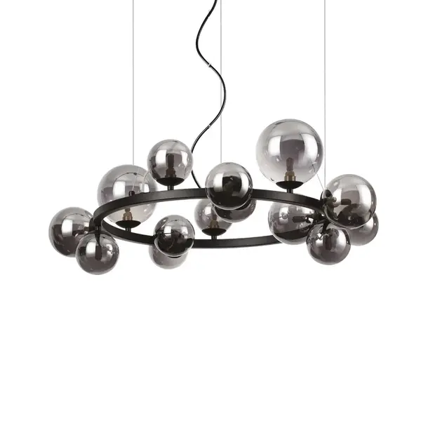 Lampa suspendata OSVALD ROUND L14 - Negru