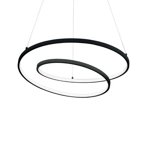 Lampă suspendată OZ Ø 80 cm - Negru