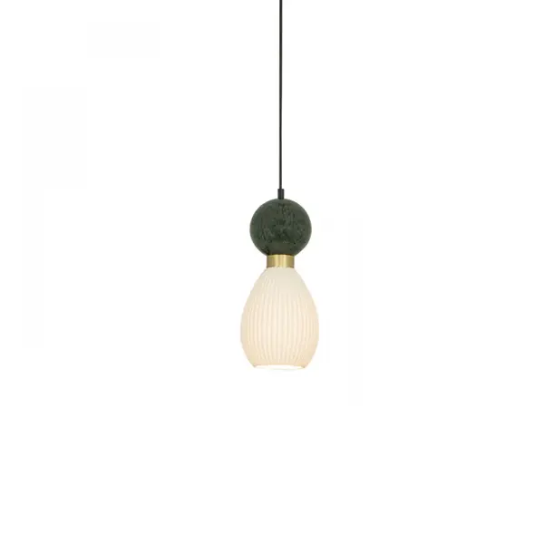 Lampa suspendata PAVALO Ø14 CM - Verde inchis