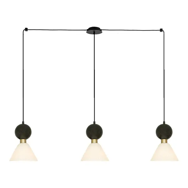 Lampa suspendata PAVALO LINIAR - Negru