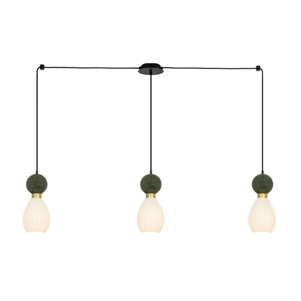 Lampa suspendata PAVALO LINIAR - Verde