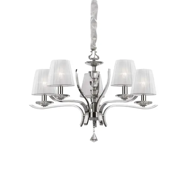 Lampa suspendata PEGASO 5 - Crom