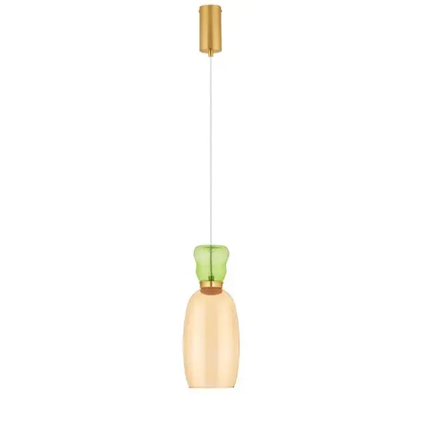 Lampa suspendata PLUMA - Galben