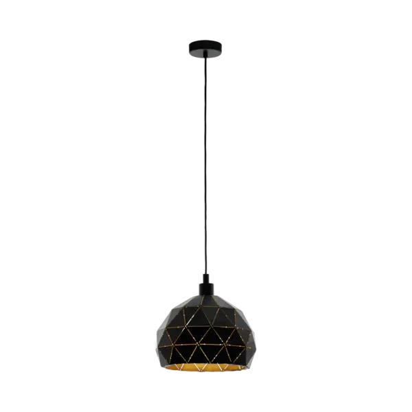 Lampă suspendată ROCCAFORTE Black/Gold - ø 30cm