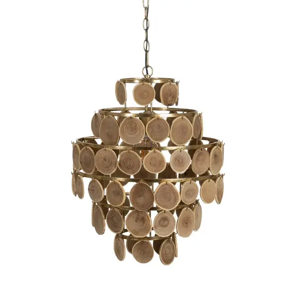 Lampa suspendata SIRIO Ø45 CM - Lemn