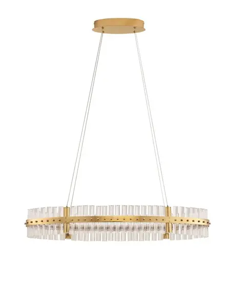 Lampa suspendata TRIAC dimabila KEZO - Ø 90cm / Gold