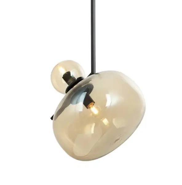 Lampa suspendata VESTA SP2 ambra/negru - Default Title