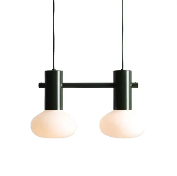 Lampa suspendata ZENTOR DOUBLE - Verde inchis