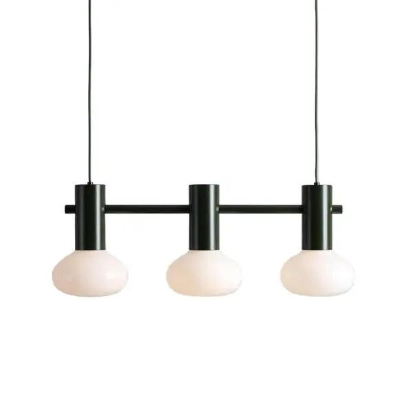 Lampa suspendata ZENTOR TRIPLE - Verde inchis