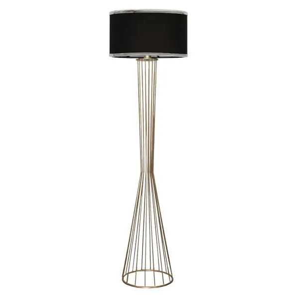 Lampadar Firdo, Negru, 38x155 cm