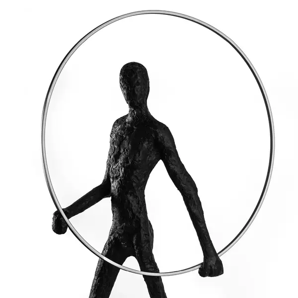 Lampadar HUMAN CIRCLE - Negru