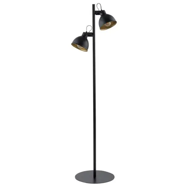 Lampadar MARS 2L - Negru/Gold