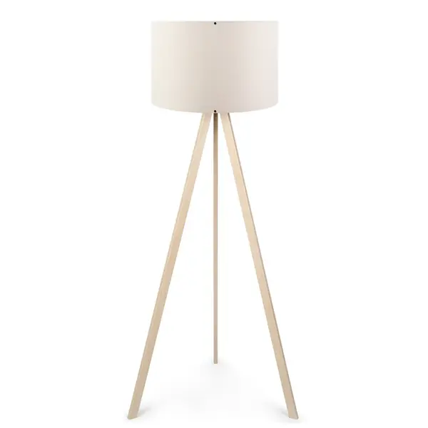 Lampadar PWL-1060, MDF/textil, 38x38x140 cm