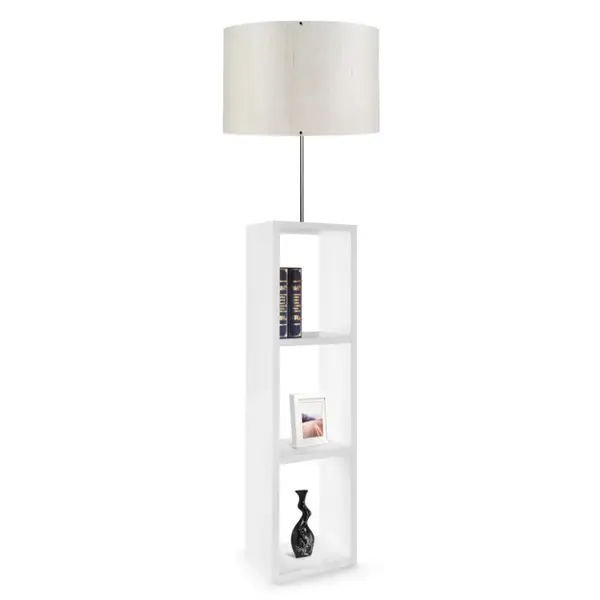 Lampadar PWL-1100, E27 alb-argintiu, 38x150 cm