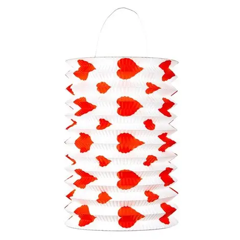 Lampion hartie inimi 2 buc