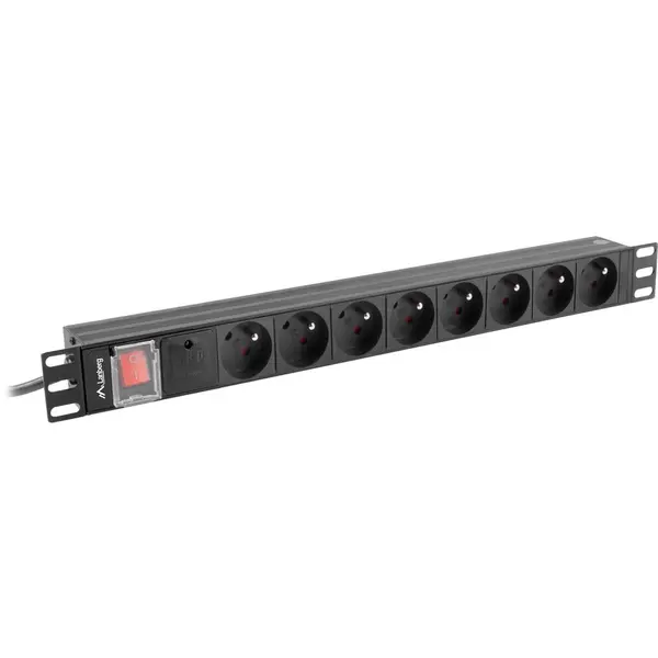 LANBERG Accesoriu UPS Lanberg PDU-08E-0200-BK, 8x Schuko, cablu 2m
