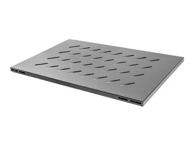Lanberg AK 1016 B - Polita Fixa 19 pentru Rack Deschis, 1U, 1000mm, Negru