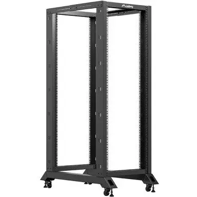 LANBERG Cabinet metalic Lanberg OR01-6032-B 32U, Open rack, 600 x 1000, Negru
