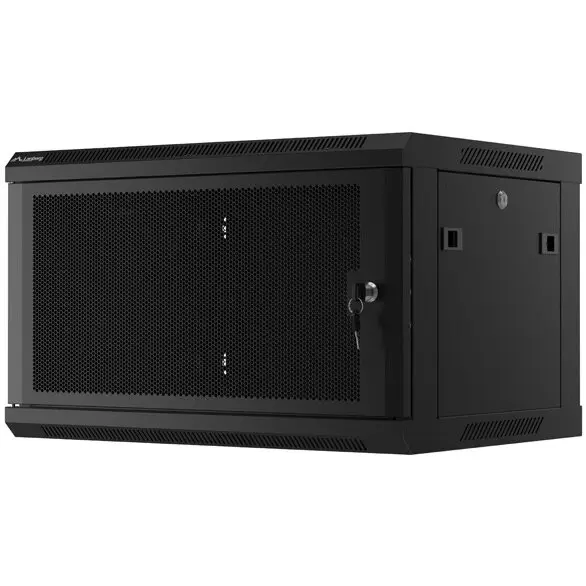 LANBERG Cabinet metalic Lanberg WF01-6406-23B 6U, Wall mount, 450 mm, Metal door, Negru