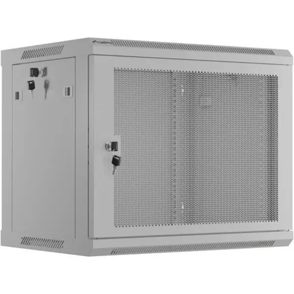 LANBERG Cabinet metalic Lanberg WF01-6409-23S 9U, Wall mount, 600 x 450, Perforated door, Gri