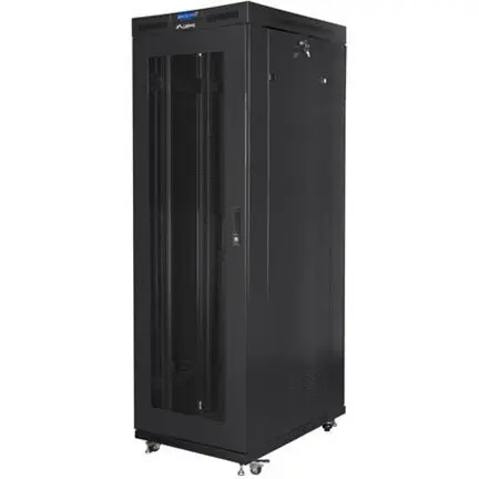 LANBERG Cabinet Rack Lanberg FF01-8027-23BL, Free-standing, 19 inch, 27U, dimensiuni 800 x 1000 mm, Negru