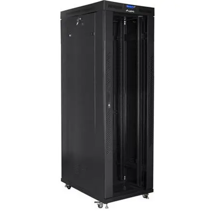 LANBERG Cabinet Rack Lanberg FF01-8042-12BL, Free-standing, 19 inch, 42U, dimensiuni 800x1000 mm, usa sticla securizata, Negru