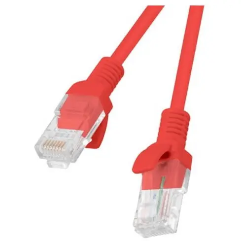 LANBERG Cablu RJ45, Lanberg, cat. 6, 0.25m, rosu