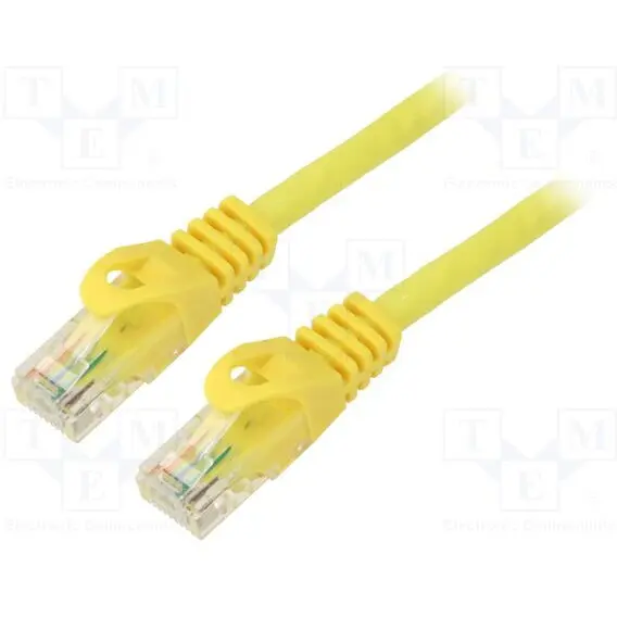 LANBERG Cablu UTP Lanberg PCU6-10CC-0050-Y, CAT.6, 0.5m (Galben)