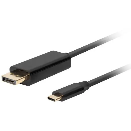 LANBERG Cablu video Lanberg USB-C Male - DisplayPort Male, 0.5 m, Negru