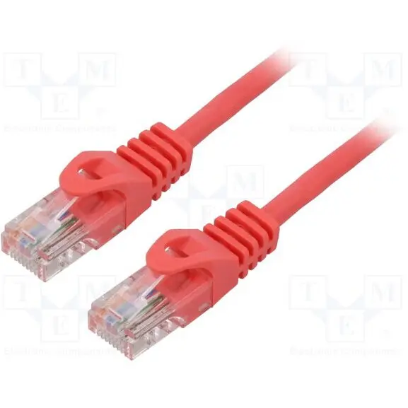 LANBERG LANBERG PCU6-10CC-0100-R Lanberg Patchcord RJ45 cat. 6 UTP 1m red