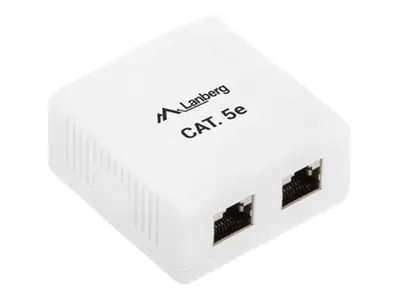 Lanberg OS5 0002 W - Doza Date FTP 2 Porturi RJ45 Cat.5E