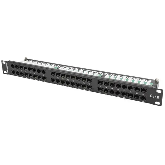 LANBERG Patch Panel 48 Porturi 1U Cat.6 , negru