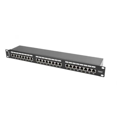 LANBERG Patch Panel Lanberg PPS6-1024-B, 19inch, 24 porturi, Black